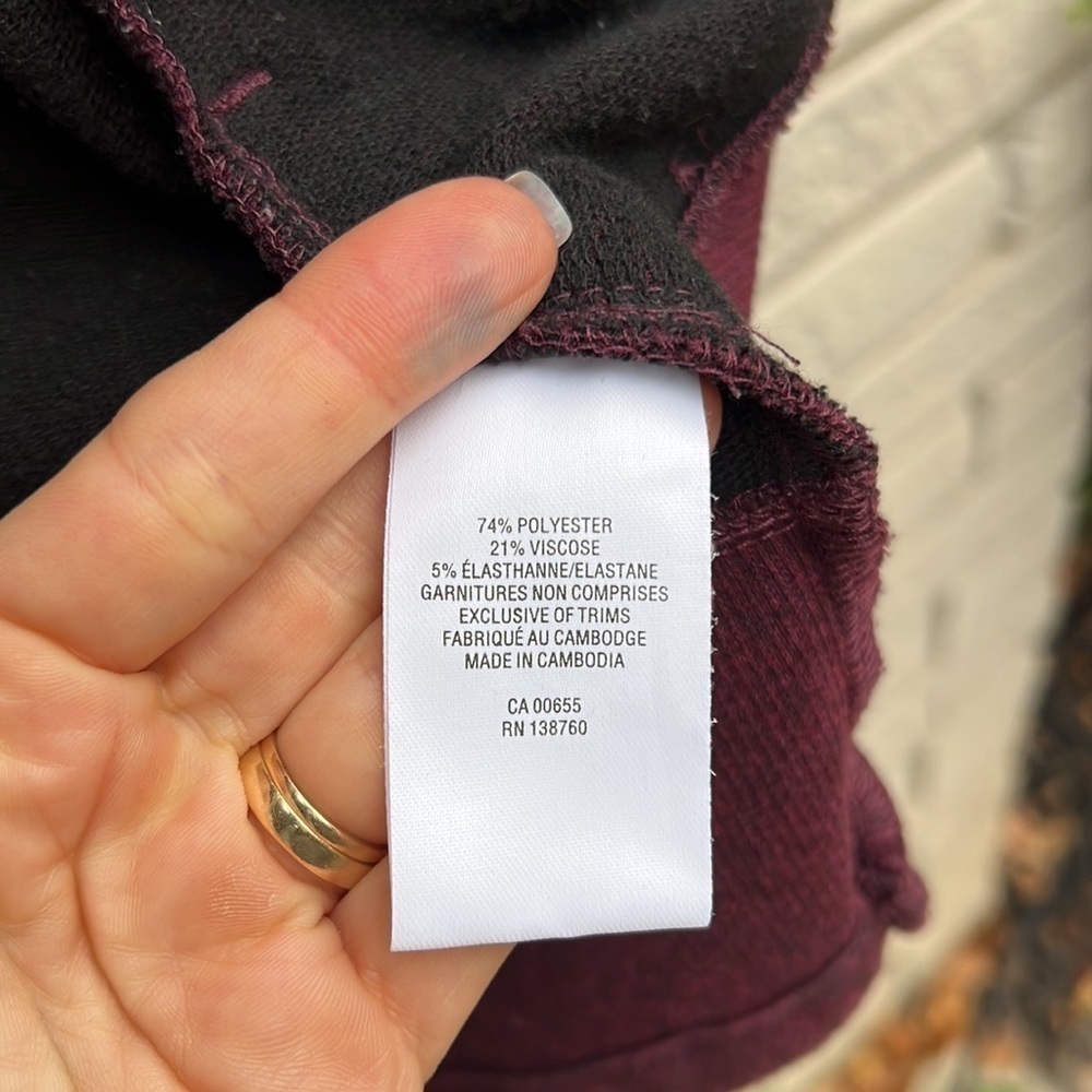 Hyba Open Cardigan with Ribbed Hem Size Small - Picture 9 of 10